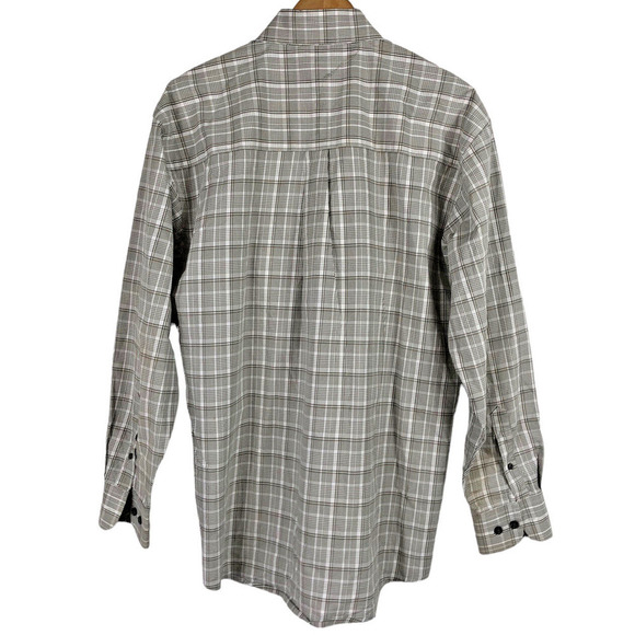 Wrangler George Strait Collection Plaid Shirt Medium Button Down Mens Cotton Bld - Picture 2 of 6